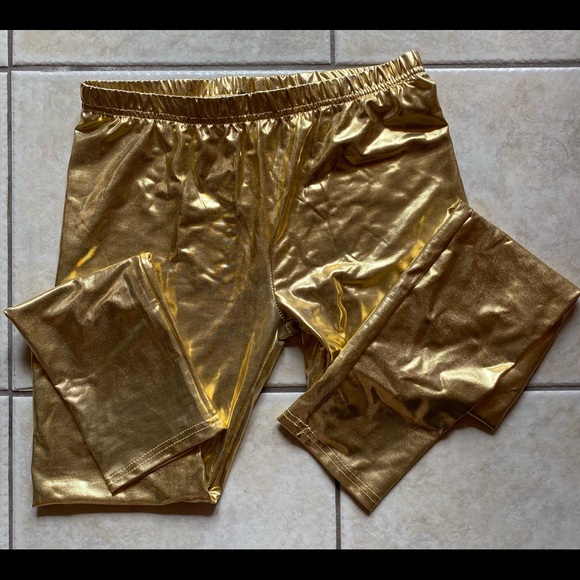 🔥5 for $20 - Gold Girls Pants - Picture 1 of 3